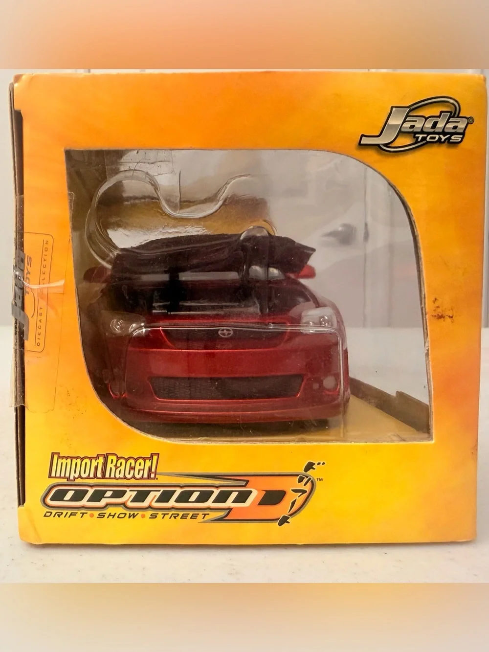 Jada Toys Import Racer Option D Scion tC 1/24 Diecast Red Factory Sealed 2005